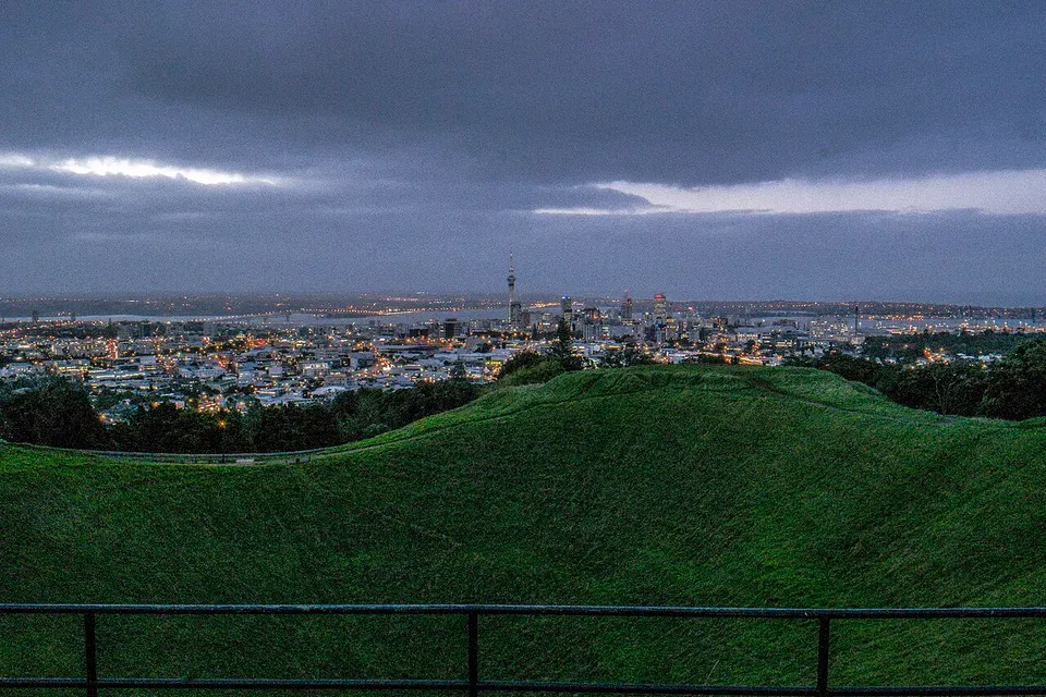 Maungawhau (Mount Eden) volcano