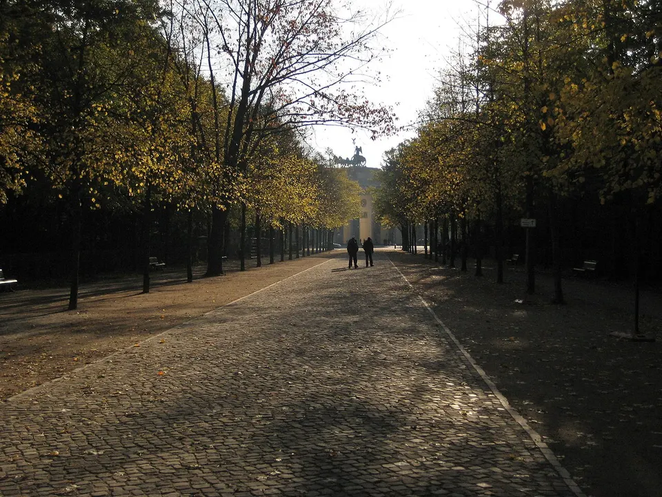 Brandenburg Gate and Tiergarten