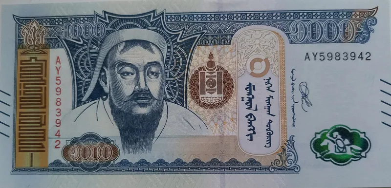 1,000 图格里克纸币